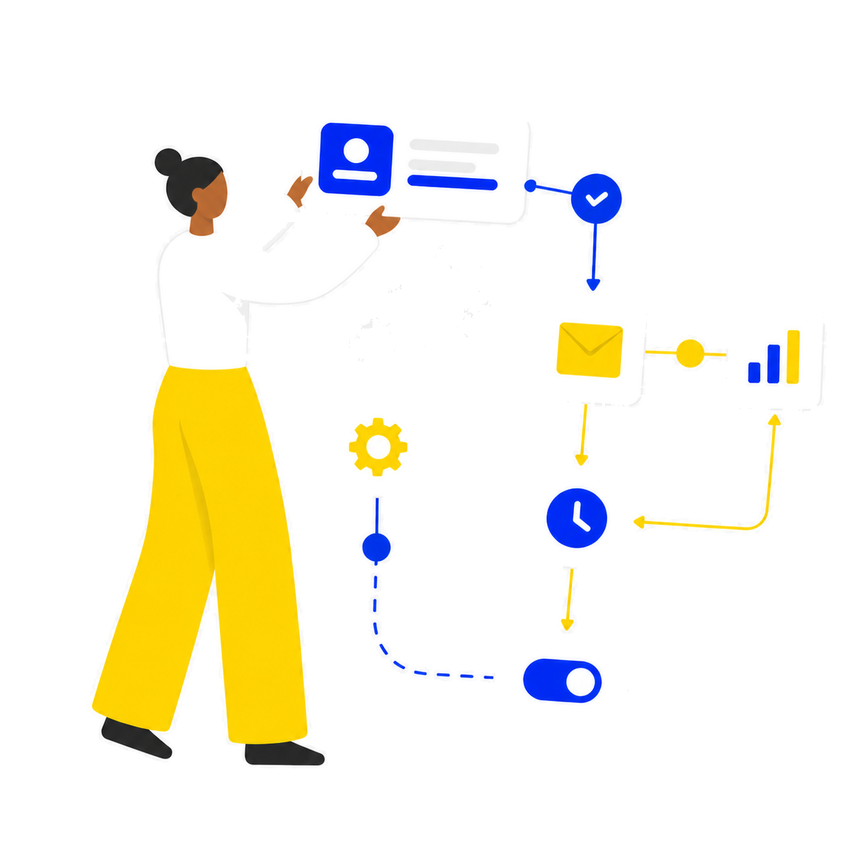 Workflow automation and reporting illustration